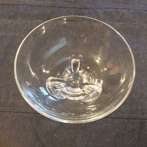 Steuben Bowl Glass Vintage Round Footed Floret Bowl Mid Century Modern